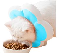 Protección del Cuello del Gato - Cono de vergüenza de Suave algodón Ligero, Cono del Cuello del Perro con Correa Ajustable cómodo para Evitar mordeduras para Gatos, Perros y Mascotas Uso