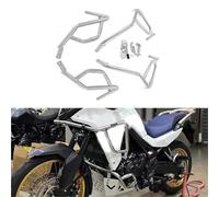 Protección del Marco Accesorios para Motocicleta: 1 Juego De Defensas Protector Motor Barra Protección del Carenado para Honda XL 750 TRANSALP750 2023-2024(Silver)