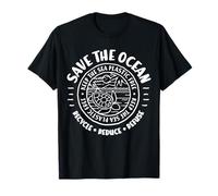 Protección del Medio Ambiente Save The Ocean Plastic Free Camiseta
