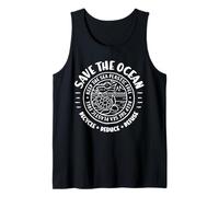 Protección del Medio Ambiente Save The Ocean Plastic Free Camiseta sin Mangas