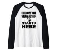 Protección del Medio Ambiente y sostenibilidad, Regalo ecológico Camiseta Manga Raglan
