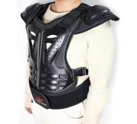 Protección del Pecho Chicos Chaleco de Moto para Niños Peto Racing Guard con Protectores de Espalda para Motocross Patinaje Patín Esquí Snowboard Black,S