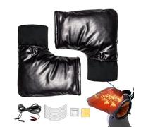 Protección del pomo del manillar de la motocicleta - Guantes calefactados de 12 V | Protección de pomo de manillar de ATV a temperatura resistente al agua y a temperatura constante, para scooter de