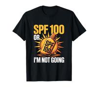 Protección divertida para amantes del sol de vacaciones SPF 100 Camiseta