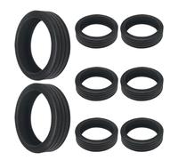 Protección duradera de la rueda: zapatos de silicona para maletas, correas de equipaje anti scatch | Mangas de rueda de reducción de ruido para viajes, 8 fundas de rueda de silicona para una movilidad