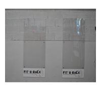 Protección mural de plexiglás Fit & Rack HSPU 2 m x 76 cm x 4 mm