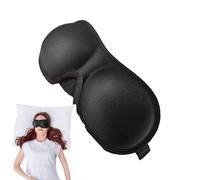 Protección ocular 3D, protección contorneada para los ojos del sueño - Sombrilla oscurecimiento 3D para dormir de lado, protección de ojos de dormir de bloqueo para hombres y mujeres, venda