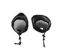 Protección óptima del flujo de aire y el polvo, 2 piezas de cubierta de ventilación para tiendas de campaña con banda elástica, material impermeable (4 pulgadas)