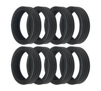 Protección para equipaje - Protección para rueda de cambio, funda de silicona, protección de ruedas, antisonido, 8 compartimentos para equipaje, para 8 spinners, Large ocho, ver descripción, Ver