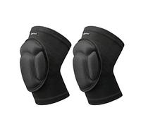Protección para la Rodilla Anti-colisión Engrosamiento Rodilleras Transpirables Alta Elasticidad Espesa Esponja Rodillera (1 par) al Voleibol Portero Fútbol Arrodillado Baile Hip Hop Negro/L