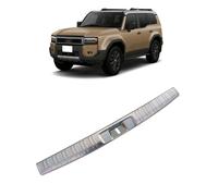 Protección para Parachoques de Coche Inoxidable Protector De Umbral De Maletero Trasero Compatible con para Toyota Land Cruiser 250 1958 Prado LC250 2024 2025,B-Silver