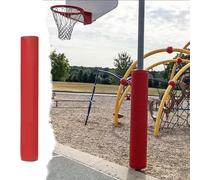 ProteccióN para Poste de Baloncesto 7 pies Altura Redondo Acolchado para Poste de Parque Infantil para Exterior, Alrededor de Poste Sótano de Baloncesto(Red,Dia-8.5 in (21 cm))