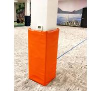 ProteccióN para Poste de Baloncesto Cubierta para Poste de 4ft para Sótanos - Revestimiento Columna Espuma Decorativa, Acolchado Autoadhesivo para Postes Cuadrados(Orange,3"x3" (8x8cm))