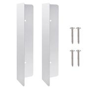 Protección para puerta de garaje y ratones - 2 unidades de acero inoxidable para relleno de esquina, sellado estable inferior del marco de la puerta, barrera eficaz contra la penetración de roedores