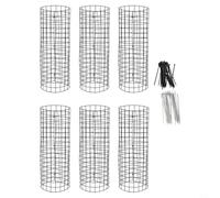 Protección resistente para troncos de árboles con lazos de nailon, garantiza estabilidad y ventilación para el crecimiento de las plantas (A)