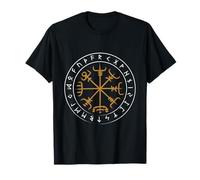 Protección rúnica Futhark Circle Vikings Compass Vegvisir Camiseta