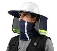 Protección solar para casco con tiras reflectantes en la y alta visibilidad