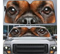 Protección Solar para El Parabrisas Plegable Parasol para Parabrisa Parasol Coche Delantero Universal para Vehículos SUV Camión Ojos De Perro Bóxer, Hermosos Ojos De Perro Bóxer M