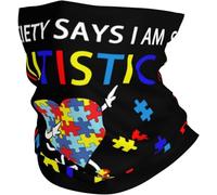 Protección Solar Polainas de Cuello Conciencia del Autismo: está Bien ser Diferente Bufanda Facial Sombreros 26X30cm para Ciclismo,Adulto,Cámping