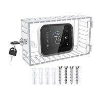 Protección Termostato, Carcasa Bloqueo Termostato con Llave, Protección Bloqueo del Panel Termostato para Termostatos Hogar 7.9 H X 4.7 W Pulgadas Menos