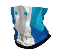 Protección UV Cuello Pañuelo,Bandera de Honduras, Honduras y Nicaragua Ondulada,Sombreros Unisexo Cuello Bufanda para Hombre Correr Deportes 26X30cm