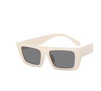 Protección UV - Gafas de sol decorativas con marco pequeño cuadrado de moda para disparos callejeros para hombres y mujeres al aire libre (color: C, tamaño: 1)