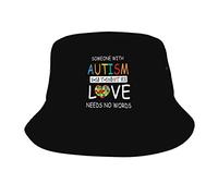 Protección UV Gorros Sombreros De Pescador Alguien con Autismo Me Enseñó Que El Amor No Necesita Palabras Gorra De Playa Portátil Sombrero De Playa para Verano Cámping Mujer
