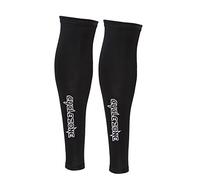 Protección UV para Pierna, Resistente y Transpirable Mangas Leggings Negras Unisex for Ciclismo, Senderismo, Correr en Verano