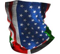 Protección UV Polainas de Cuello Bandera de Colombia Media Puerto Rico Media Colombia Sombreros Bandana 26X30cm para Mujer,Senderismo,Motocicleta