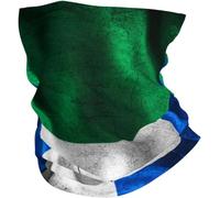 Protección UV Polainas de Cuello Bandera de Marruecos Bandera de Barbados Bandana Bufanda Facial 26X30cm para Motocicleta,Deportes,Cámping
