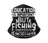 Protección UV Polainas De Cuello La Educación Es Importante, Pero La Pesca Es Aún Más Importante. Sombreros Cómodo Calentador De Cuello para Correr Deportes Yoga