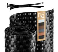 Protección visual KADAX para balcón, terraza, valla, 1x7m, negro