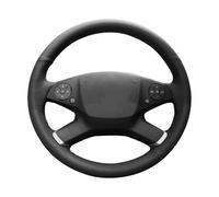 Protección Volante Coche Protector para Volante De Coche Cosido A Mano De Cuero Artificial Negro DIY para Mercedes para Benz Clase E W212 E 300 260 200 2009-2013(Grey)