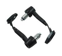 Protecciones Manos Protector Manillar Universal De 22mm Y 7/8" Palanca Freno Motocicleta Scooter ATV Protectores Mano para Bicicleta Montaña Longitud Ajustable Paramanos(Black)