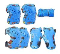 Protecciones Patines Niño 7 a 12 Años Sonwaha 6Piezas Protecciones Skate Niño Rodilleras Coderas y Muñequeras Set para Bicicleta Patinaje Ciclismo Monopatín y Deportes Extremos(Azul)