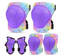 Protecciones Skate Niño, Unicorn Castle 6 Piezas Protecciones Patines Set Rodilleras Patines Niña, Protecciones Patines Niña, Rodilleras y Coderas Niña Patinaje, Set Rodilleras Coderas y Muñequeras