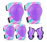 Protecciones Skate Niño, Unicorn Castle 6 Piezas Protecciones Patines Set Rodilleras Patines Niña, Protecciones Patines Niña, Rodilleras y Coderas Niña Patinaje, Set Rodilleras Coderas y Muñequeras