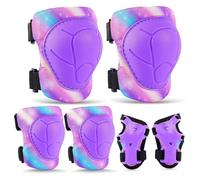 Protecciones Skate Niño, Unicorn Castle 6 Piezas Protecciones Patines Set Rodilleras Patines Niña, Protecciones Patines Niña, Rodilleras y Coderas Niña Patinaje, Set Rodilleras Coderas y Muñequeras
