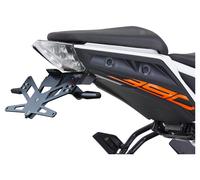 PROTECH Soporte de matrícula PROTECH X-SHAPE 120 x 225 mm, KTM 125 Duke 2017-2023