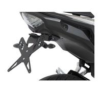 Kit de soporte de matrícula PROTECH que incluye reflector y placa de acero inoxidable ligero/aluminio recubierto de polvo negro, negro
