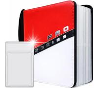 PROTECNIKA Álbum archivador profesional de tarjetas coleccionables compatible con cartas Pokemon Magic - Funda Graded Card incluida - Bolsas Sideload Sleeves - Antipolvo e impermeable