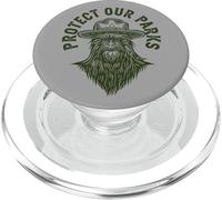 Protect Our Parks! Sasquatch Park Ranger Funny Bigfoot PopSockets PopGrip para MagSafe