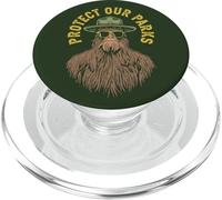 Protect Our Parks! Sasquatch Park Ranger Funny Bigfoot PopSockets PopGrip para MagSafe