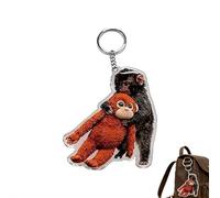 Protect Punch The Monkey - Llavero de acrílico con diseño de mono de madre y bebé, decoración para mochila, monedero y llaves, style3, Talla única