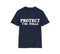 Protect The Dolls - Camiseta LGBT Trans Pride Protect The Dolls linda camisa gráfica simple y atrevida, marino, L