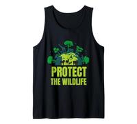 Protect Wildlife Nature | Earth Day Save Animals Safar Camiseta sin Mangas