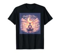 Protect Your Peace Cosmic Boho Mental Wellness Design Camiseta