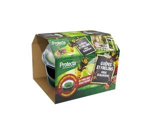 Protecta® - Trampa para Avispas y Avispas asiáticos - Trampa Exterior eficaz - Antiavispas, antifreelones y antimoscas - sin Productos químicos - Gran Capacidad