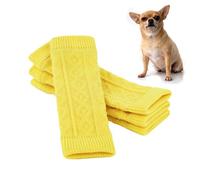 Protecteur de coude pour chien, coudières pour chien | Chaussettes tricotées Jambières Wraps 4PCS | Manchon de protection de coude pour animaux de compagnie, protecteurs d'enveloppe de soutien de jamb