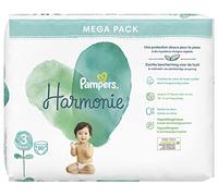 Protection douce pour la peau. Avec des ingrédients d'origine végétale. Les couches Pampers Harmonie sont conçues a base de coton de haute qualité, de fibres douces d'origine végétale et d'autres composants soigneusement sélectionnés. Hypoallergéniques, testées dermatologiquement et douces sur la peau de votre bébé.